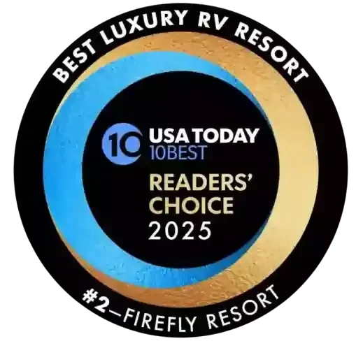 firefly resort - best luxury rv resort usa today 10best readers' choice award 2025